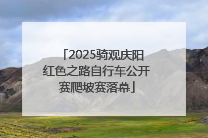 2025骑观庆阳红色之路自行车公开赛爬坡赛落幕