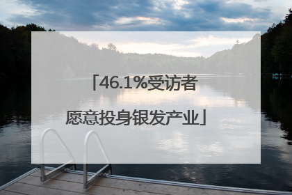 46.1%受访者愿意投身银发产业