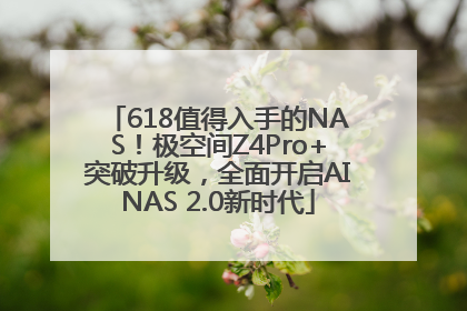 618值得入手的NAS！极空间Z4Pro+突破升级，全面开启AINAS 2.0新时代