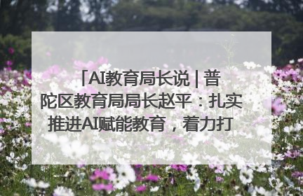 AI教育局长说 | 普陀区教育局局长赵平：扎实推进AI赋能教育，着力打造“适合教育”新体系